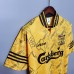 Liverpool 95/96 Away Yellow Soccer Jersey